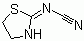 structure of CAS# 26364-65-8, 2-Cyaniminothiazolidine;2-Cyanoimino-1,3-thiazolidine; 2-Thiazolidinylidenecyanamide