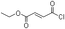 structure of CAS# 26367-48-6, 3-Chlorocarbonylacrylic acid ethyl ester;(E)-4-Chloro-4-oxo-2-butenoic acid ethyl ester; Ethyl fumaryl