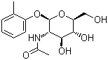 2-甲基苯基 2-乙酰氨基-2-脱氧-beta-D-吡喃葡萄糖苷分子结构 (CAS 263746-45-8)