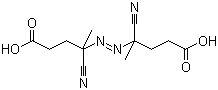 结构式 CAS# 2638-94-0, 4,4'-偶氮双(4-氰基戊酸)