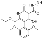 5-(2,6-dimethoxyphenyl)-6-(ethoxymethyl)-4-hydroxy-2-oxo-1H-pyridine-3-carbohydrazide molecular structure (CAS 2641701-74-6)