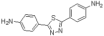 2,5-双(4-氨基苯基)噻二唑分子结构 (CAS 2642-62-8)