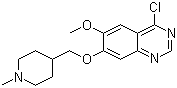 4-氯-7-[N-甲基哌啶-4-基甲氧基]-6-甲氧基喹唑啉分子结构 (CAS 264208-72-2)