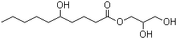 structure of CAS# 26446-31-1, Glycerol 5-hydroxydecanoate;Glycerol mono(5-hydroxydecanoate); 1,2,3-Propanetriol mono(5-hydroxydecanoate); 2,3-Dihydroxypropyl 5-hydroxydecanoate