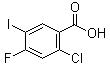 2-Chloro-4-fluoro-5-iodobenzoic acid molecular structure (CAS 264927-52-8)