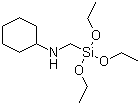 N-[(Triethoxysilyl)methyl]cyclohexylamine molecular structure (CAS 26495-91-0)