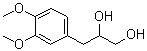 3-(3,4-Dimethoxyphenyl)propane-1,2-diol molecular structure (CAS 26509-45-5)