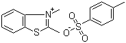 2,3-二甲基苯并噻唑鎓对甲苯磺酸盐分子结构 (CAS 2654-52-6)