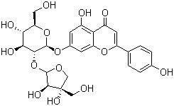 结构式 CAS# 26544-34-3, 芹菜甙
