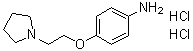 4-[2-(1-吡咯烷基)乙氧基]苯胺二盐酸盐分子结构 (CAS 265654-78-2)