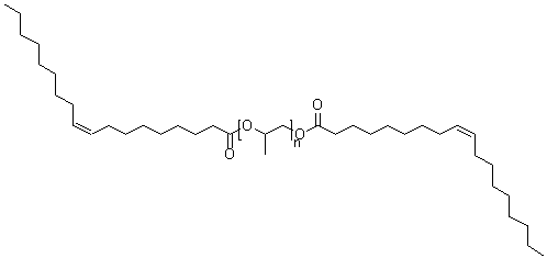 Polypropylene glycol dioleate molecular structure (CAS 26571-49-3)