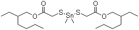Diisooctyl 2,2'-[(dimethylstannylene)bis(thio)]diacetate molecular structure (CAS 26636-01-1)
