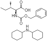 结构式 CAS# 26699-00-3, N-苄氧羰基-L-异亮氨酸(双环己基)铵盐