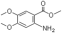 structure of CAS# 26759-46-6, Methyl 2-amino-4,5-dimethoxybenzoate;Methyl 4,5-dimethoxyanthranilate; 2-Amino-4,5-dimethoxybenzoic acid methyl ester; 4,5-Dimethoxyanthranilic acid methyl ester