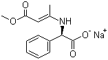 (R)-(+)-alpha-[(3-Methoxy-1-methyl-3-oxo-1-propenyl)amino]-1,4-cyclohexadiene-1-acetic acid sodium salt molecular structure (CAS 26774-89-0)