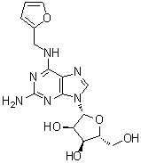 2-Amino-N-(2-furanylmethyl)adenosine molecular structure (CAS 26783-39-1)