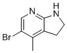 5-溴-4-甲基-2,3-二氢-1H-吡咯并[2,3-b]吡啶分子结构 (CAS 267875-37-6)