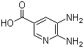 5,6-Diamino-3-pyridinecarboxylic acid molecular structure (CAS 267875-45-6)