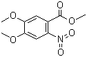 结构式 CAS# 26791-93-5, 6-硝基藜芦酸甲酯; 4,5-二甲氧基-2-硝基苯甲酸甲酯