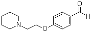 structure of CAS# 26815-04-3, 4-[2-(1-Piperidinyl)ethoxy]benzaldehyde;4-(2-Piperidine-1-ethyloxy)benzaldehyde