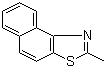 结构式 CAS# 2682-45-3, 2-甲基-beta-萘并噻唑; 2-甲基-beta-萘并硫氮茂