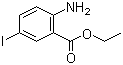 structure of CAS# 268568-11-2, Ethyl 2-amino-5-iodobenzoate;Ethyl 5-iodoanthranilate; 2-Amino-5-iodobenzoic acid ethyl ester