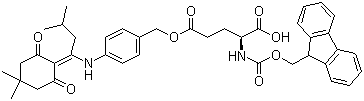 Fmoc-Glu(odmab)-OH molecular structure (CAS 268730-86-5)