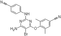 Etravirine molecular structure (CAS 269055-15-4)