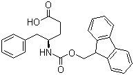 结构式 CAS# 269078-74-2, (R)-N-芴甲氧羰基-4-氨基-5-苯基戊酸