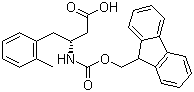 structure of CAS# 269398-81-4, Fmoc-(R)-3-Amino-4-(2-methylphenyl)butanoic acid;(R)-N-(9-Fluorenylmethyloxycarbonyl)-3-amino-4-(2-methylphenyl)butanoic acid
