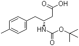 结构式 CAS# 269398-85-8, (R)-N-叔丁氧羰基-3-氨基-4-(4-甲基苯基)丁酸