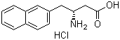 结构式 CAS# 269398-90-5, (R)-3-氨基-4-(2-萘基)丁酸盐酸盐