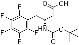 N-叔丁氧羰基-(R)-3-氨基-4-五氟苯基丁酸分子结构 (CAS 269398-93-8)