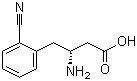 structure of CAS# 269726-79-6, (R)-3-Amino-4-(2-cyanophenyl)butanoic acid;(betaR)-beta-Amino-2-cyanobenzenebutanoic acid