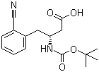 Boc-(R)-3-Amino-4-(2-cyanophenyl)butyric acid molecular structure (CAS 269726-80-9)