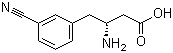 (R)-3-Amino-4-(3-cyanophenyl)butyric acid molecular structure (CAS 269726-82-1)