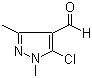 5-氯-1,3-二甲基-1H-吡唑-4-甲醛分子结构 (CAS 27006-76-4)