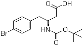Boc-(S)-3-Amino-4-(4-bromophenyl)butyric acid molecular structure (CAS 270062-85-6)