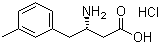 (S)-3-Amino-4-(3-methylphenyl)butyric acid hydrochloride molecular structure (CAS 270062-92-5)