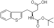 Boc-(S)-3-Amino-4-(3-benzothienyl)butyric acid molecular structure (CAS 270063-45-1)