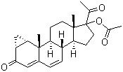 乙酰环丙孕酮醋酸酯分子结构 (CAS 2701-50-0)