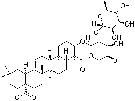 alpha-常春藤皂甙分子结构 (CAS 27013-91-8)