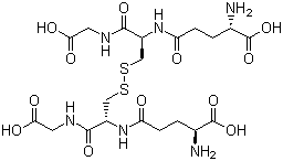 L-谷胱甘肽 (氧化型)分子结构 (CAS 27025-41-8)