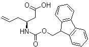 (3S)-3-[[(9H-Fluoren-9-ylmethoxy)carbonyl]amino]-5-hexenoic acid molecular structure (CAS 270263-04-2)