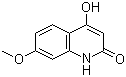 4-Hydroxy-7-methoxy-1H-quinolin-2-one molecular structure (CAS 27037-34-9)