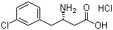(S)-3-Amino-4-(3-chlorophenyl)butyric acid hydrochloride  molecular structure (CAS 270596-38-8)