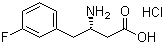 (S)-3-Amino-4-(3-fluorophenyl)butyric acid hydrochloride molecular structure (CAS 270596-50-4)