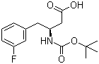 Boc-(S)-3-Amino-4-(3-fluorophenyl)butyric acid molecular structure (CAS 270596-51-5)