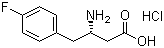 (S)-3-Amino-4-(4-fluorophenyl)butyric acid hydrochloride molecular structure (CAS 270596-53-7)