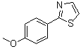 2-(4-甲氧基苯基)-1,3-噻唑分子结构 (CAS 27088-84-2)